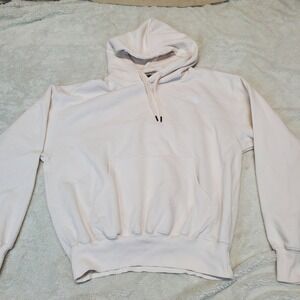 The North Face Evolution White Dune Cozy Casual Everyday Hoodie Sweatshirt Men M